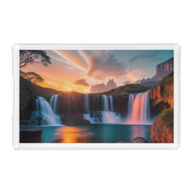 Personalized Custom Serving Tray Enchanted Realms (Front)