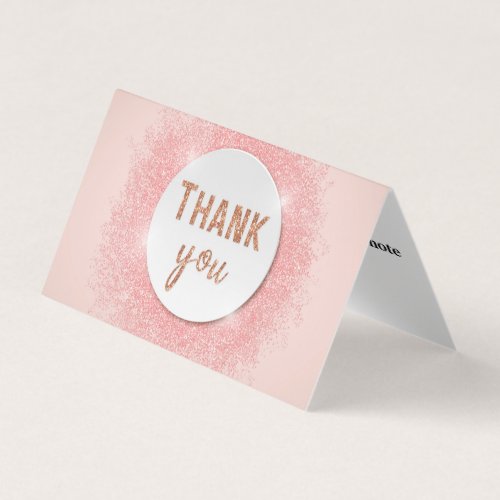 Personalized Custom Simple Thank You Business Card