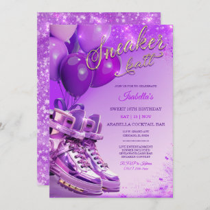 Personalized Custom Sneaker-themed Invitation