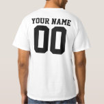 Personalized & Custom Sport Jersey T-Shirt<br><div class="desc">Personalized & Custom Sport Jersey T-Shirt
Show your team spirit with this customized jersey uniform wear. You can personalize with your team logo,  your name,  and your number. 
Designing your club uniform,  school team jersey,  or sport team wear online has never been easier!</div>