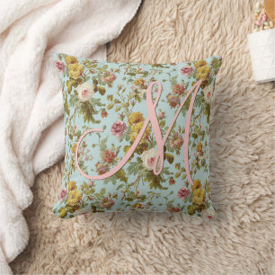Personalized Custom Stylish Romantic Roses Throw Pillow