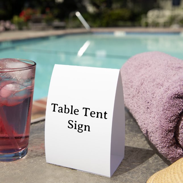 Personalized Custom Table Tent Sign (Insitu(On Table))