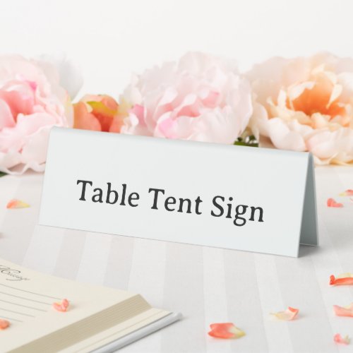 Personalized Custom Table Tent Sign, Size: 6" x 2"