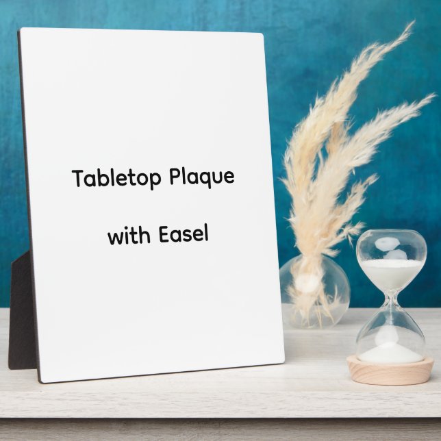 Personalized Custom Tabletop Plaque with Easel (Side)