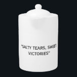 Personalized Custom Teapot – Tea Lover Gift<br><div class="desc">Add a personal touch to tea time with this personalized custom teapot,  perfect for names,  quotes,  or messages. Makes a thoughtful gift for tea lovers,  birthdays,  or housewarmings. Stylish,  durable,  and functional,  it’s ideal for everyday use or special occasions.</div>