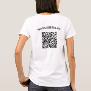 Personalized Custom Text and Color QR Code T-Shirt