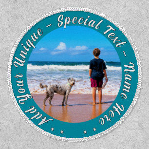 Personalized Custom Text and Your Pet Photo Patch