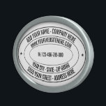 Personalized Custom Text Belt Buckle Your Colors<br><div class="desc">Custom Colors and Fonts - Design Your Own Personalized Belt Buckle with Name Address Website or Custom Text Promotional Business / Personal Belt Buckles / Gift - Add Your Name - Company / Address / Website or Email , Phone or Social Media / More - Resize and move or remove...</div>