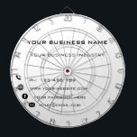 Personalized Custom Text Color Business Dartboard<br><div class="desc">Custom Colors and Fonts - Design Your Own Personalized Dart Board with Your Company Name Text Information Promotional Business Dartboards / Gift - Add Your Name - Company / Business Sector - Industry / Phone / E-mail / Website - Contact Information / More - Choose / Add Your Favorite Background...</div>