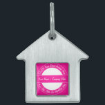 Personalized Custom Text Name Pet ID Tag Template<br><div class="desc">Custom Fonts and Colors - Design Your Own Pet ID Tag with Custom Name Address or Custom Text Personalized Pet ID Tags / Gift - Add Your Name - Company / Address - Info or other text - Resize and move elements with Customization tool - Choose / add your favorite...</div>