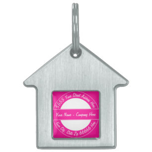 Personalized Custom Text Name Pet ID Tag Template