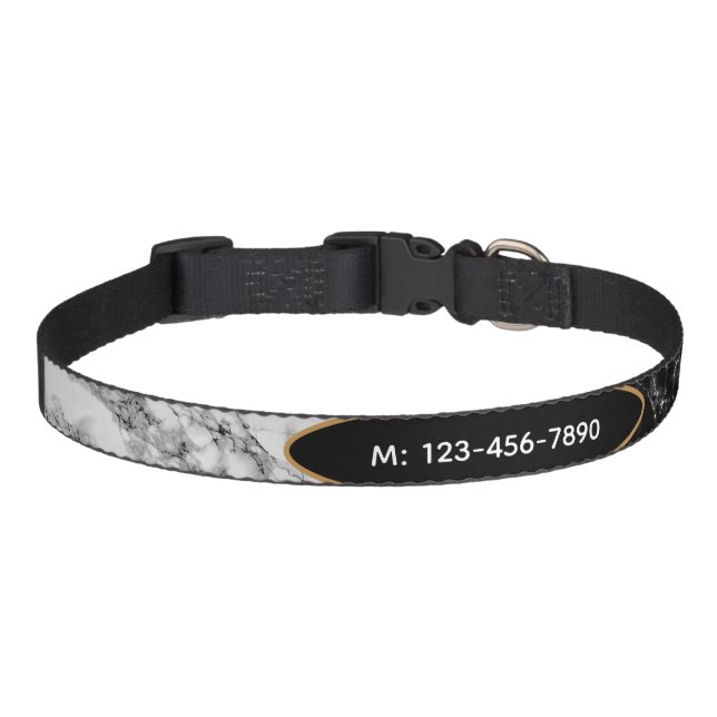 Personalized Custom Text Phone Your Pet Collars (Front)