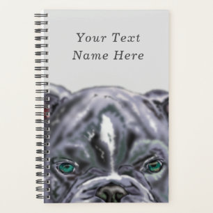 Personalized Custom Text Planner with Pet Dog