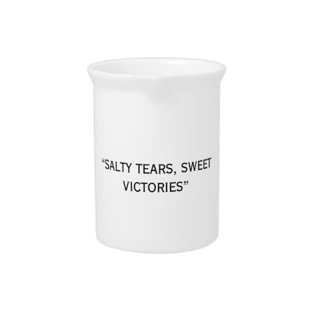 Personalized Custom Text Porcelain Pitcher (Front)