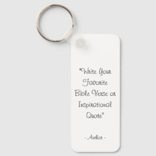 Personalized Custom Text quote Keychain
