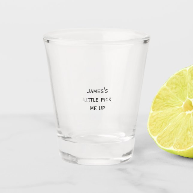 Personalized Custom Text Shot Glass (Front)