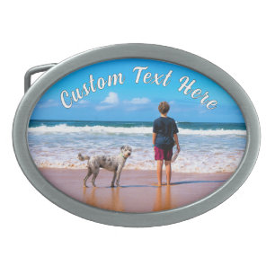 Personalized Custom Text Your Photo Belt Buckle