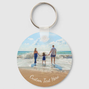 Personalized Custom Text Your Photo Keychain