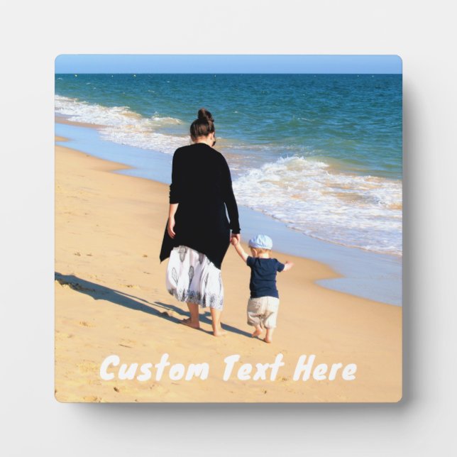 Personalized Custom Text Your Photo Plaque Gift (Front)