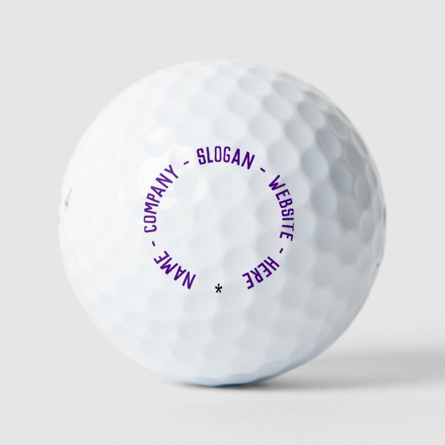 Personalized Custom Text Your Stamps Golf Balls (Front)