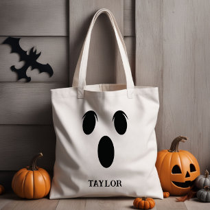 Personalized Custom Trick or Treat Halloween Tote Bag