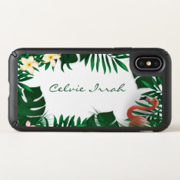 Personalized Custom Tropical Frame iPhone X Case