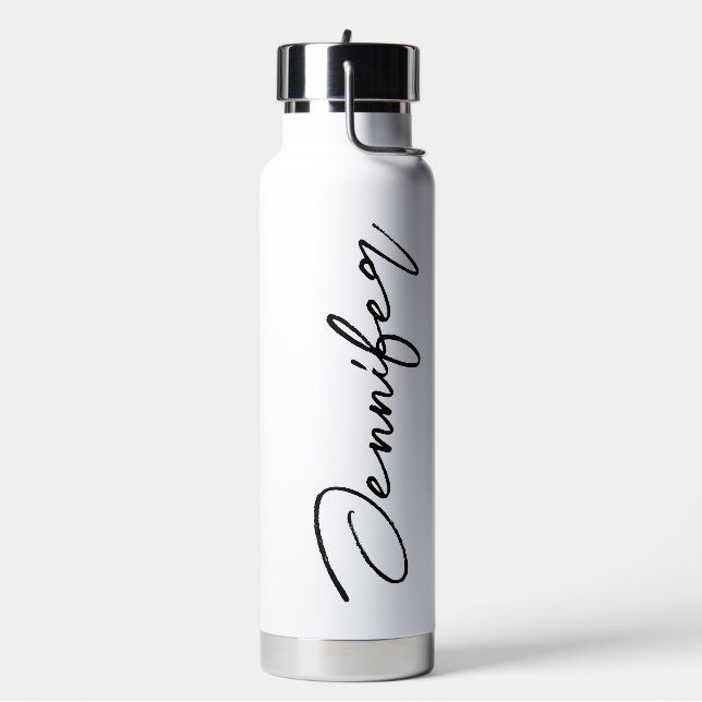 Personalized Custom Tumbler | Bridesmaid Tumbler w Water Bottle (Left)
