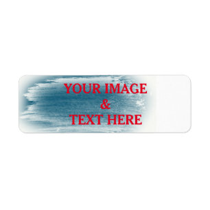 Personalized Custom Water Color Brush Stroke Label