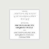 Personalized Custom Wedding Embosser (Font Preview)