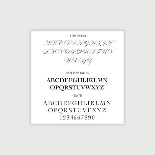 Personalized Custom Wedding Embosser (Font Preview)