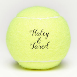 Personalized Custom Wedding Engagement Tennis Balls