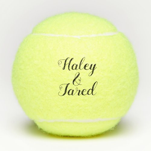Personalized Custom Wedding Engagement Tennis Balls