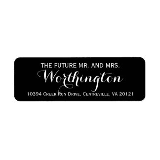 Personalized Custom Wedding Future Mr and Mrs Label