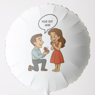 Personalized Custom Will You Marry Me Marriage Balloon