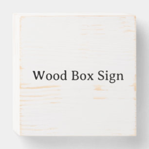 Personalized Custom Wood Box Sign