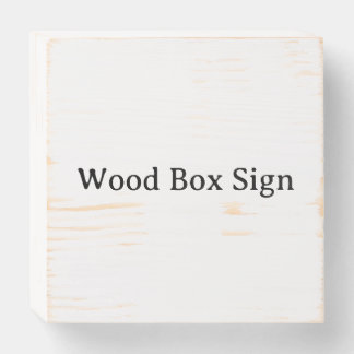Personalized Custom Wood Box Sign