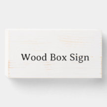 Personalized Custom Wood Box Sign