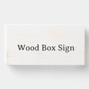 Personalized Custom Wood Box Sign