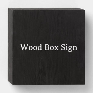 Personalized Custom Wood Box Sign 