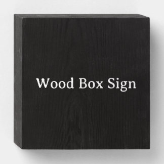 Personalized Custom Wood Box Sign