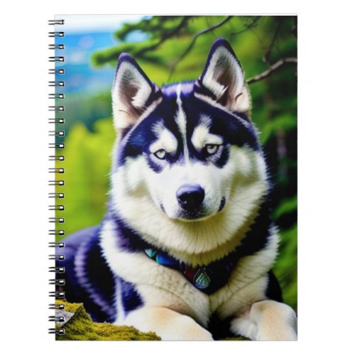 Personalized Custom Writing Pad Baby Husky Notebook