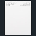 Personalized Custom Your Business Letterhead<br><div class="desc">Custom Colors and Font - Your Business Office Letterhead - Add Your Business Name - Company / Address - Contact Information / more - Resize and move or remove and add elements / image / text with Customization tool. Choose your colors / font / size ! Enjoy - Be Happy...</div>