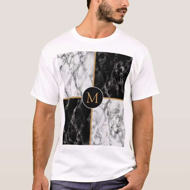 Personalized Custom Your Letter Monogram T-Shirt (Front)