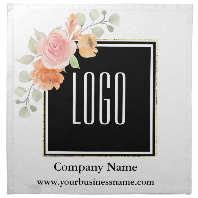Personalized Custom Your Logo and Company Details Cloth Napkin (Front)