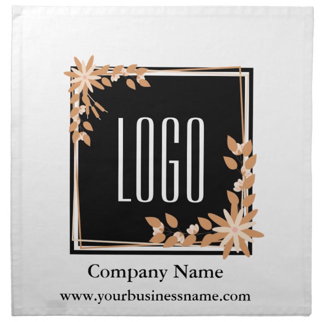 Personalized Custom Your Logo and Company Details  Cloth Napkin (Front)