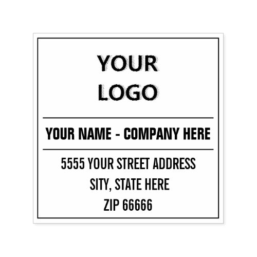 Personalized Custom Your Name Address Logo _ Photo Self_inking Stamp