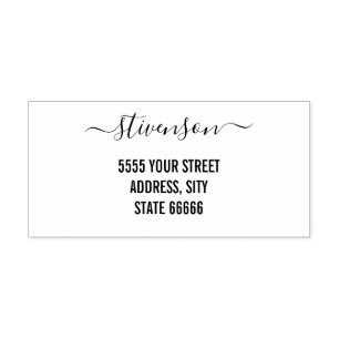 Personalized Custom Your Name Address Stamp