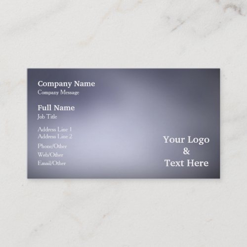 Personalized Custom Your Own Business Card