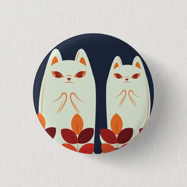 Personalized Custom Your Own Halloween Photo Text Button (Front)