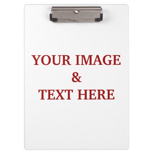 Personalized Custom Your Own ImageLogo  Text Clipboard